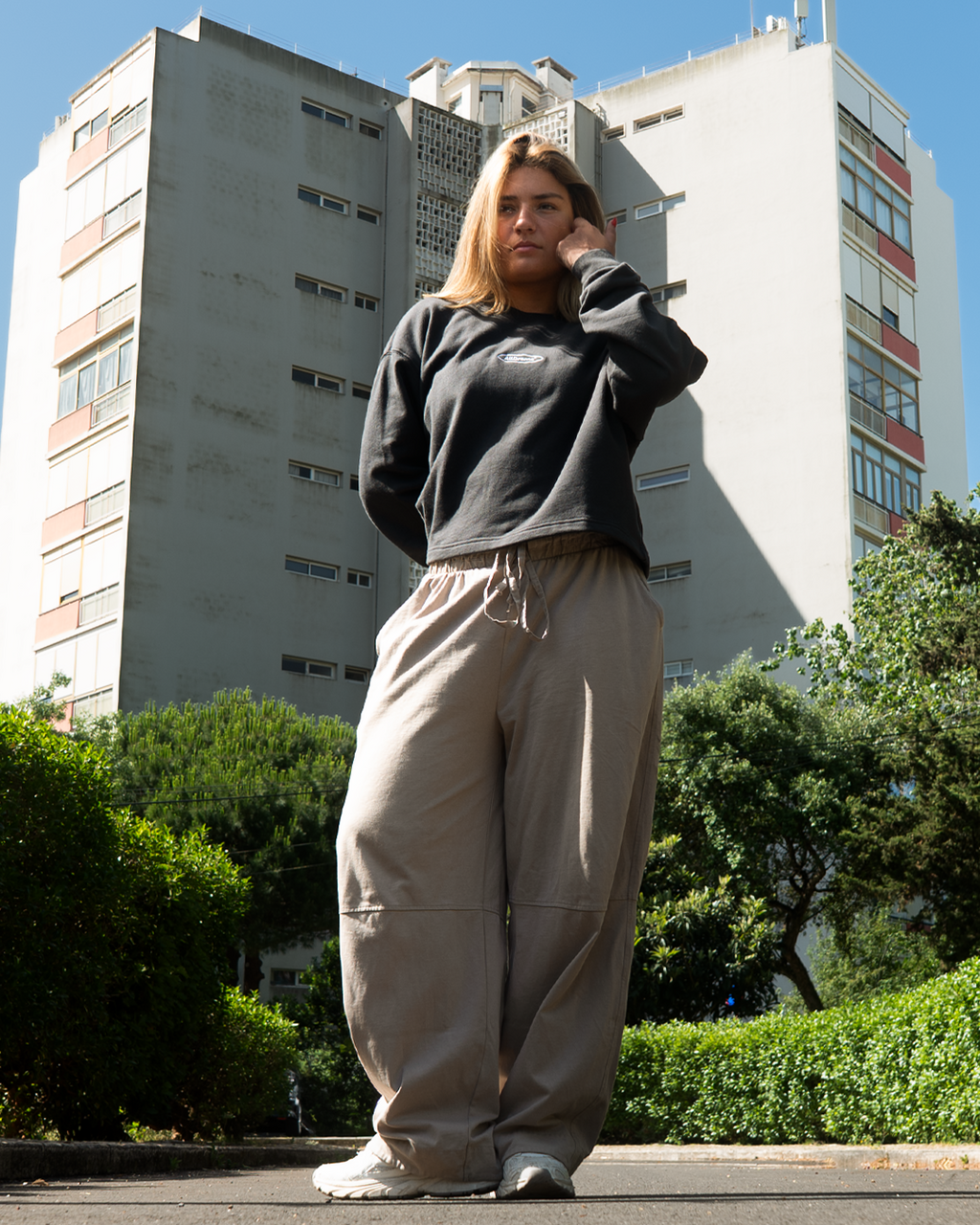 Classic Stitch Black Cropped