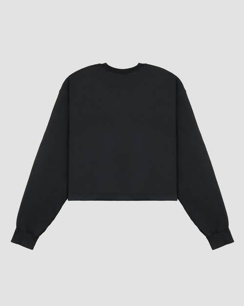 Classic Stitch Black Cropped