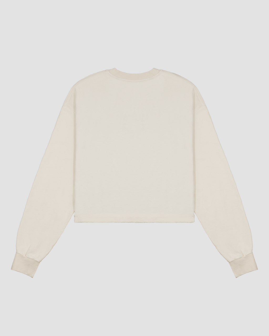 Classic Stitch Off White Cropped