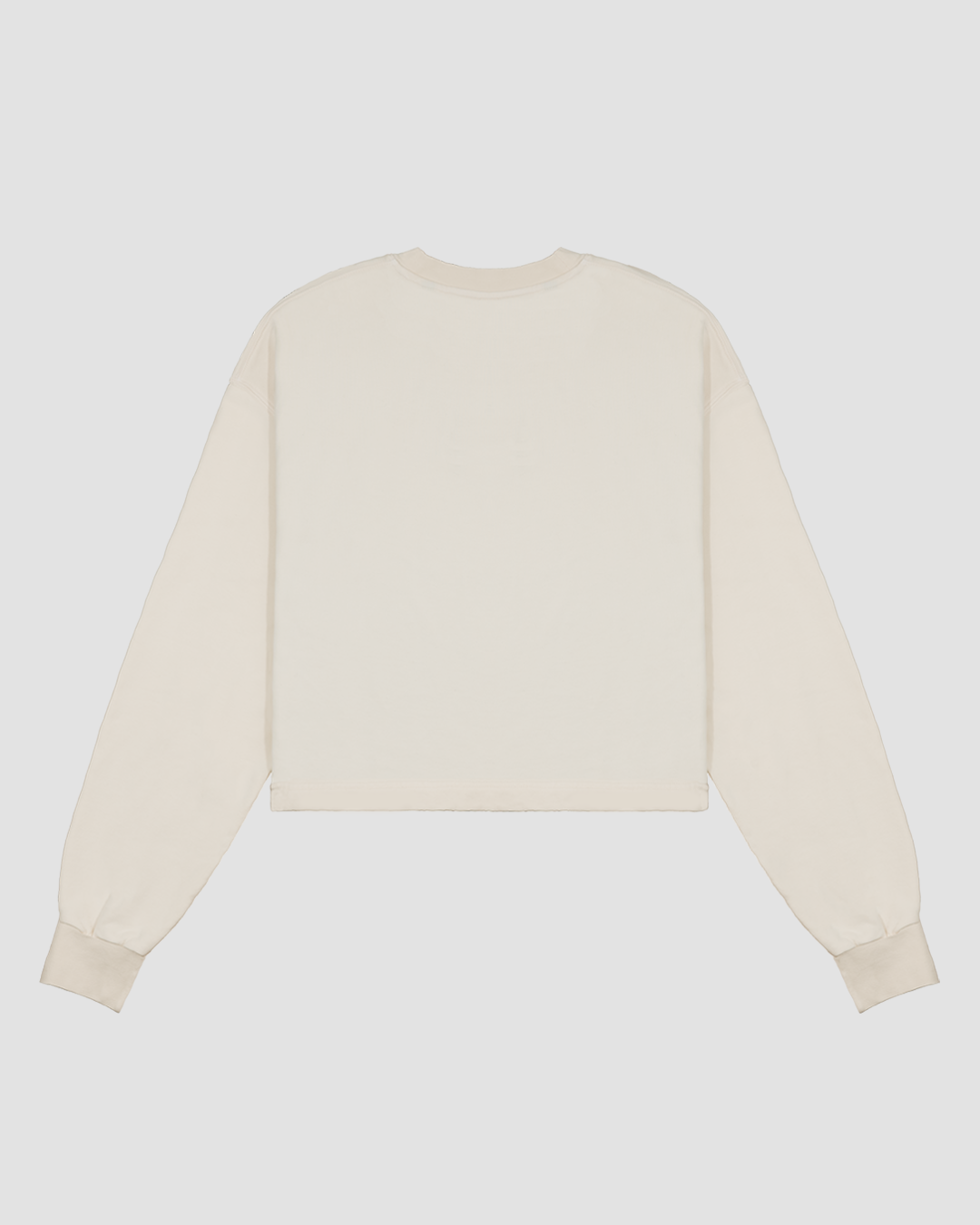 Classic Stitch Off White Cropped