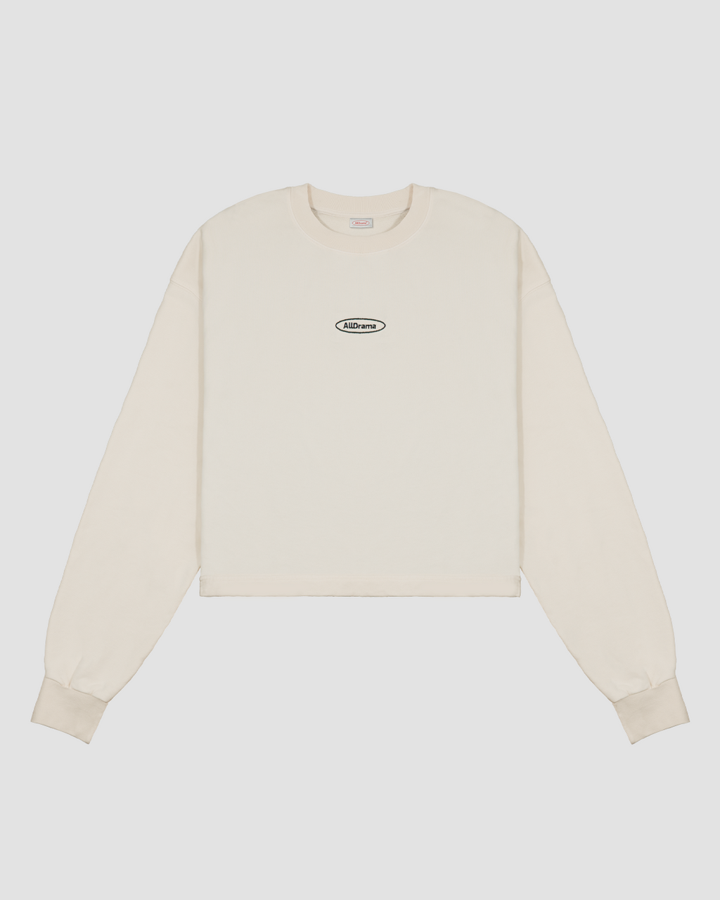 Classic Stitch Off White Cropped